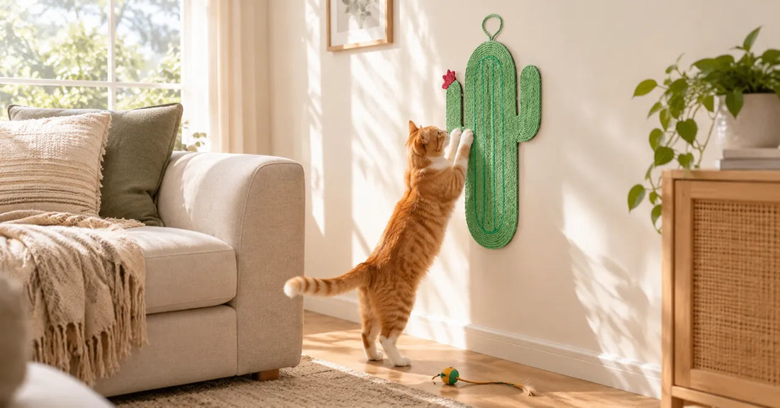 How to Train a Cat to Use a Wall Scratch Mat