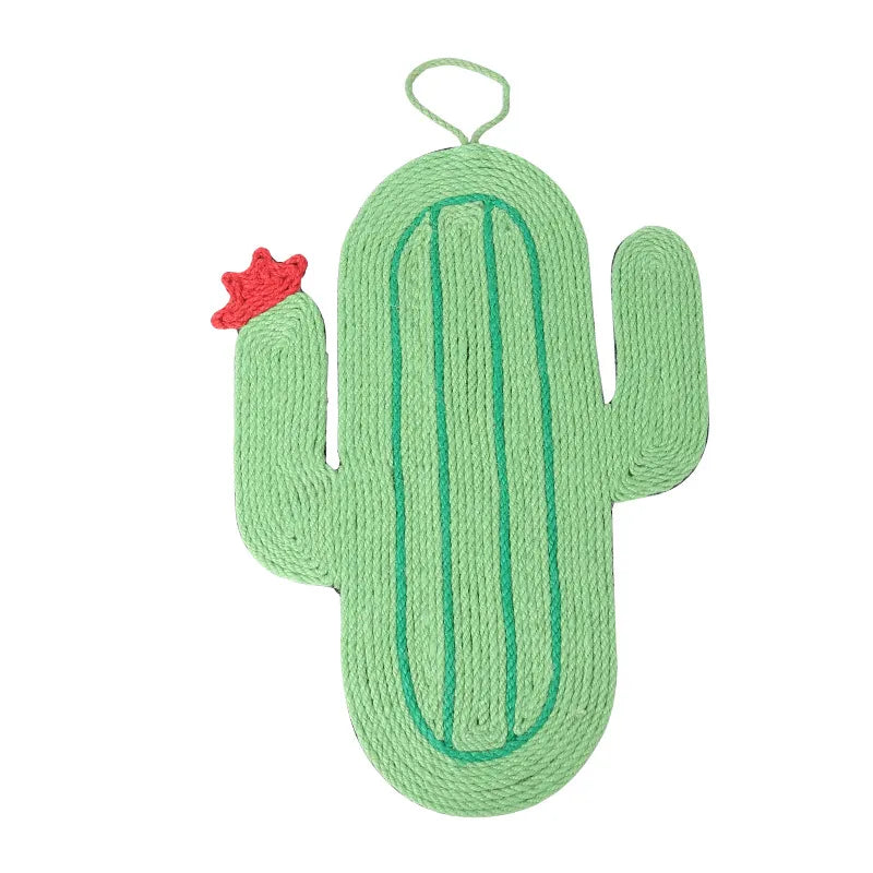 Cactus Wall-Mounted Cat Scratcher Mat for Indoor Cats