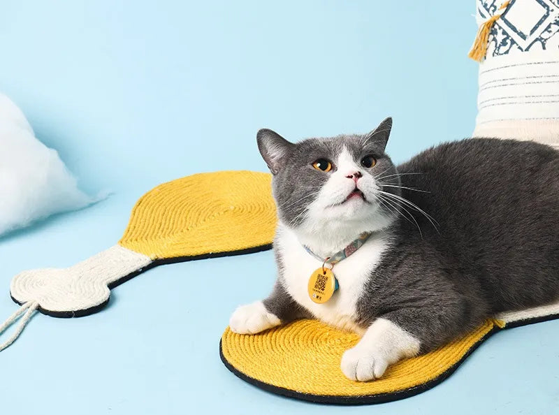 Chicken Drumstick Sisal Cat Scratcher Mat for Wall & Floor Use