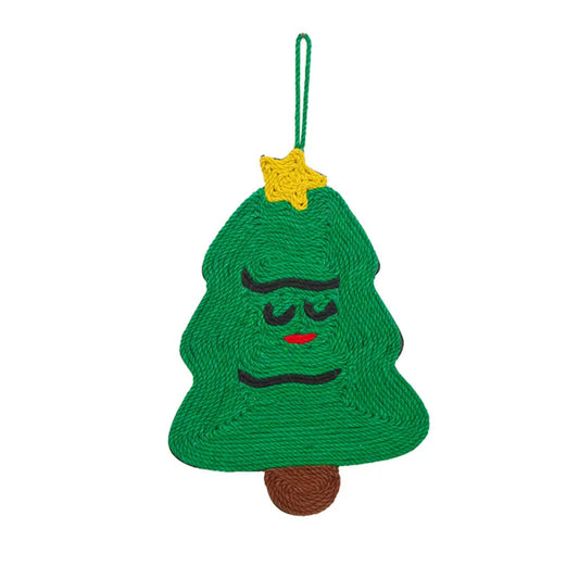 Christmas Tree Cat Scratcher Mat for Wall & Floor Use