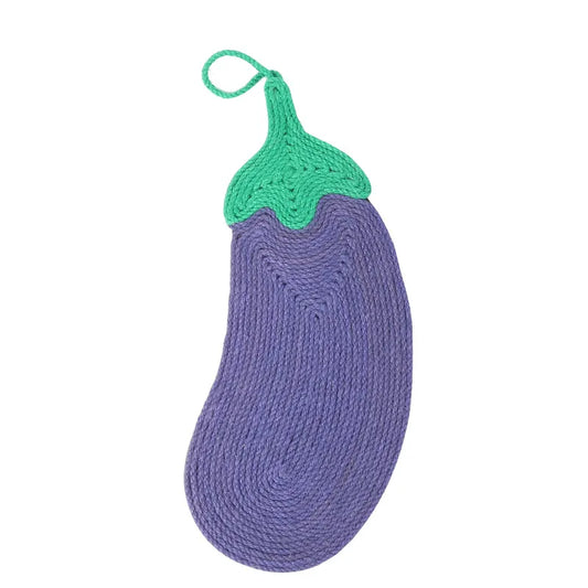 Eggplant Sisal Cat Scratcher Mat for Furniture Protection