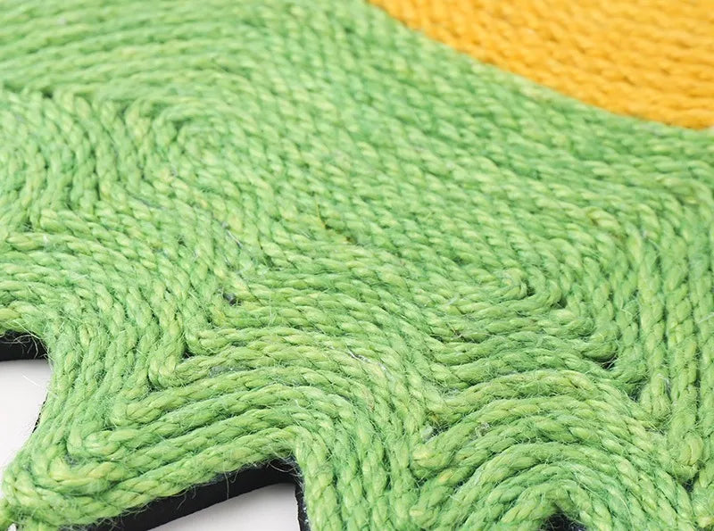 Pineapple Sisal Cat Scratcher Mat for Wall & Floor Use