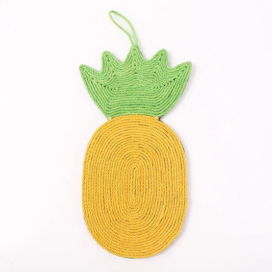Pineapple Sisal Cat Scratcher Mat for Wall & Floor Use