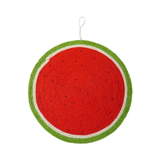 Watermelon Sisal Cat Scratcher Mat for Indoor Cats
