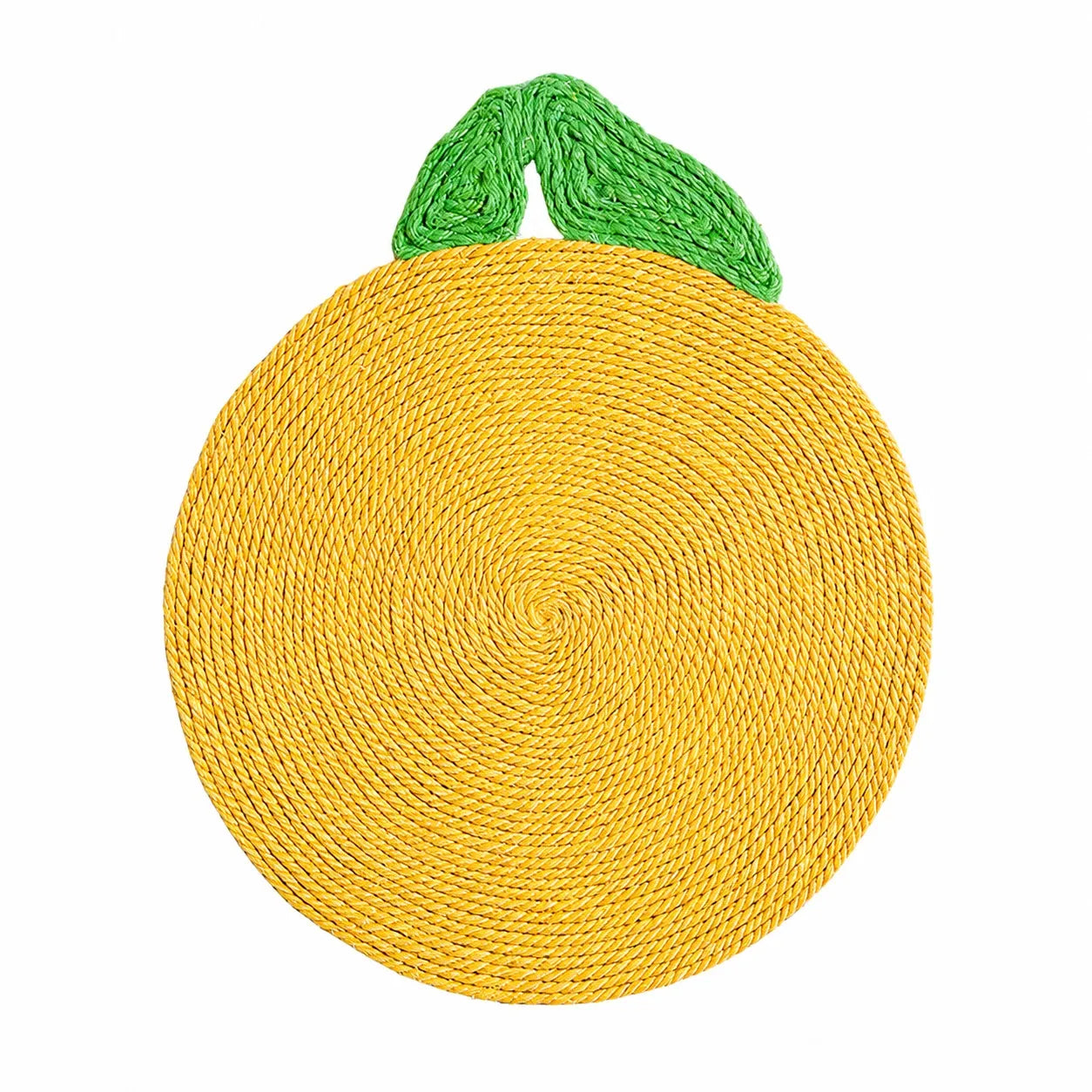 Yellow Tangerine Sisal Cat Scratch Mat for Indoor Cats